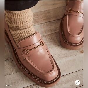 Anthropologie x Sam Edelman Laurs Chunky Sole Loafers in Honey